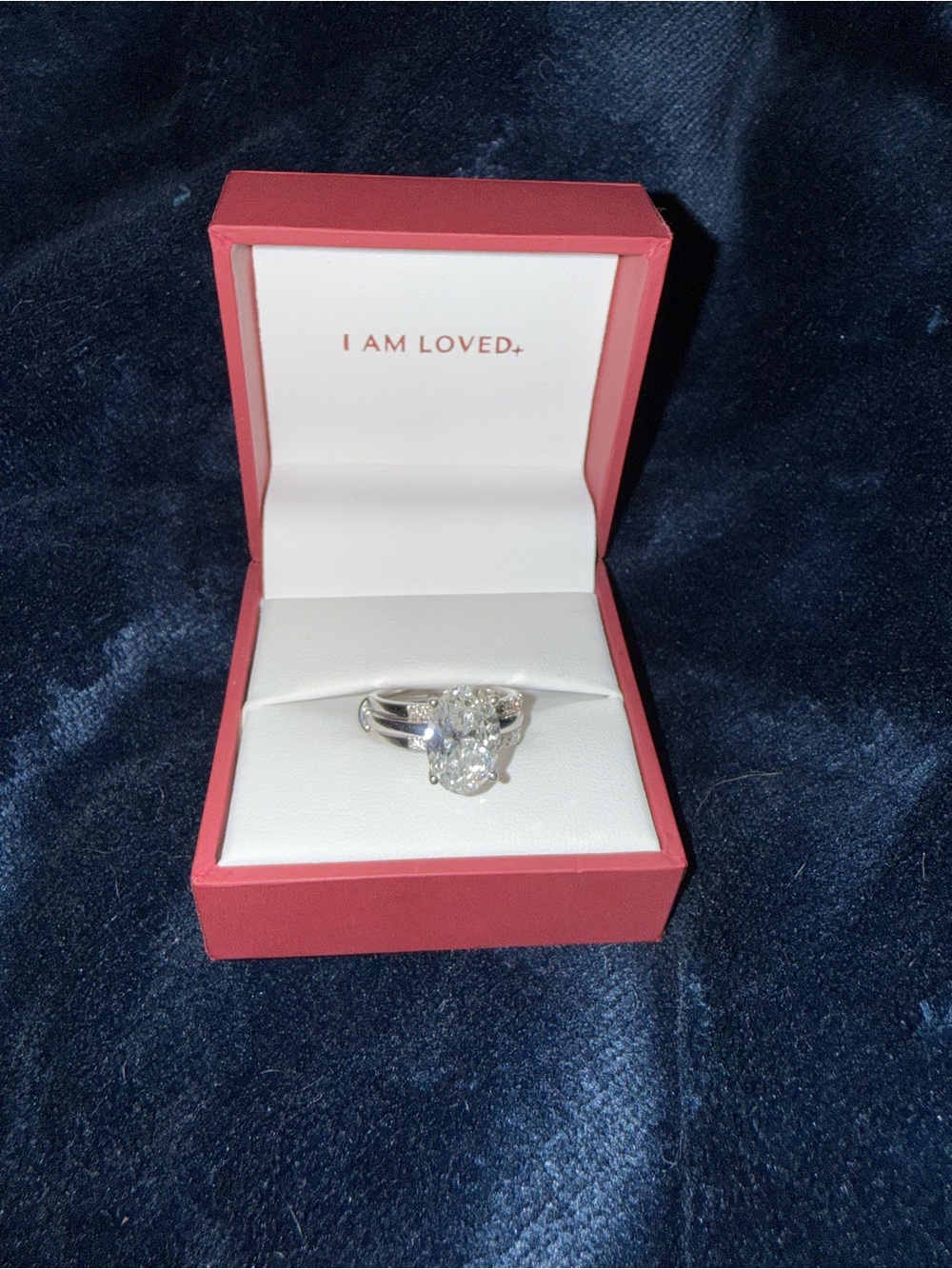 4ct Oval Lab-Grown Diamond Statement Ring